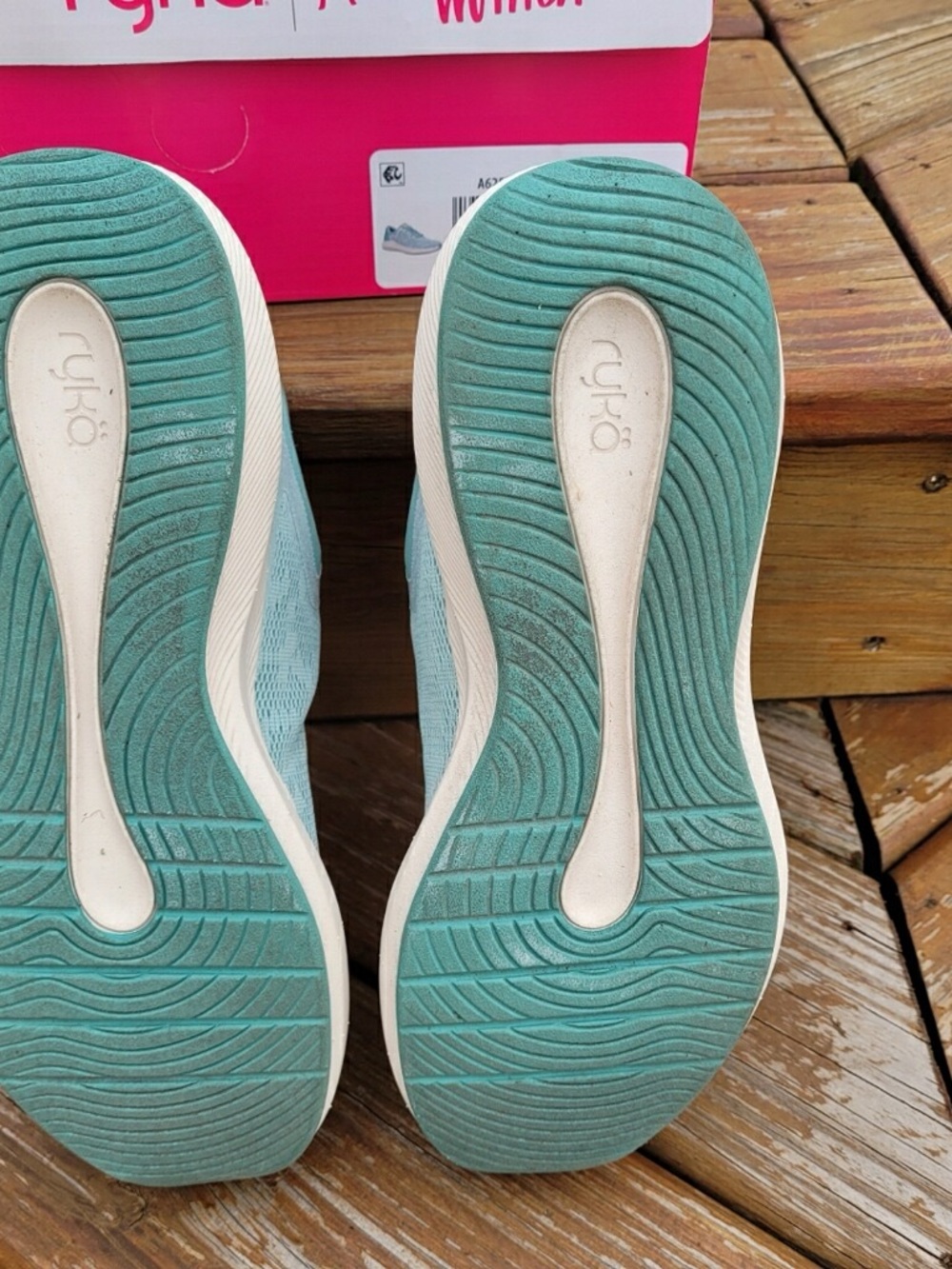 Ryka Frenzy Women's Seafoam Green Lace-Up Athletic Sneakers - Picture 5 of 5